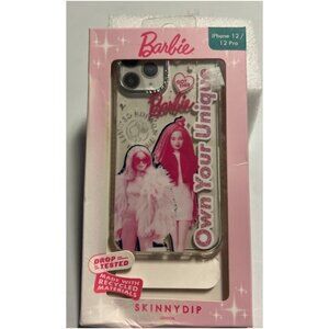 Barbie x Skinnydip Graphic iPhone 12/12 Pro Case Pink PVC Hard Shell